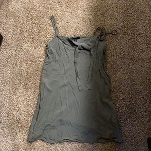 Green forever 21 short dress tie
